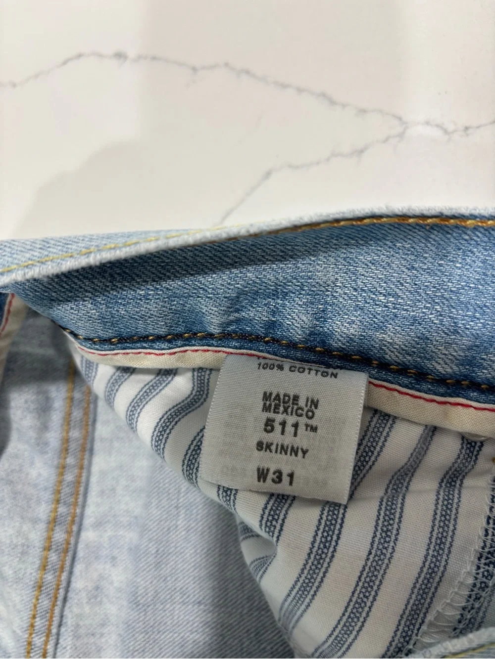 Levi's Light Blue Denim Cutoff Shorts